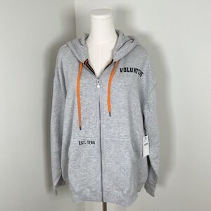 Tennessee Volunteers UT Est 1794 Gray‎ Full Zip Up Hoodie Sweatshirt XXL NWT